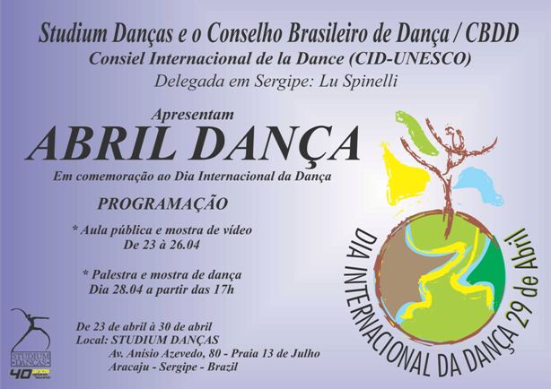   Studium Danças comemora Dia Internacional da Dança com programação especial