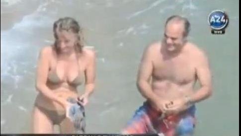     Bispo é flagrado com mulher em praia; veja vídeo