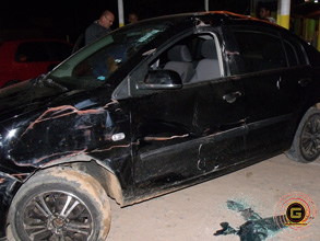   Carro do radialista Edilson Souza é atingido por caminhão desgovernado