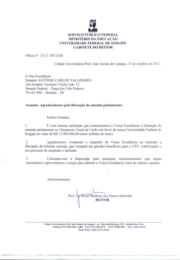 Senador Eduardo Amorim disponibiliza gabinete para prefeitos sergipanos