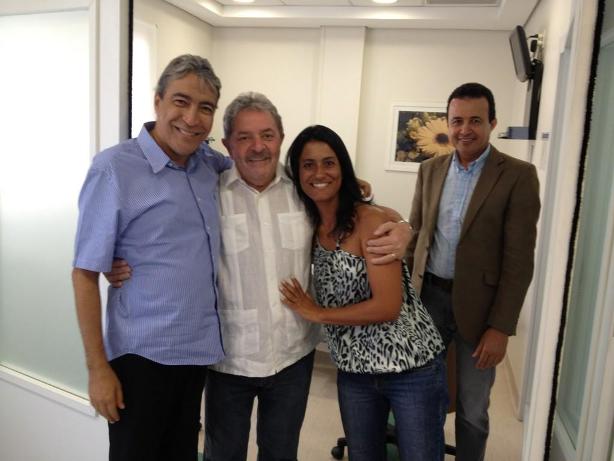 Marcelo Déda recebe a visita de Lula em São Paulo