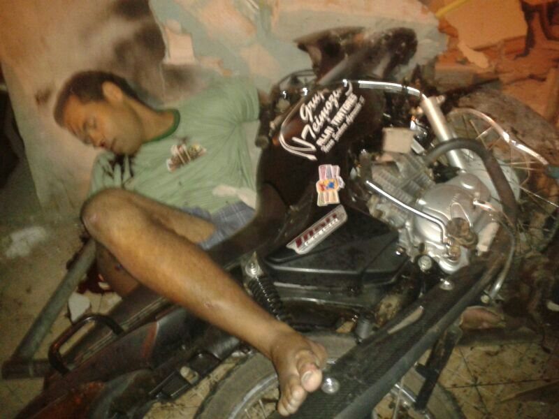 Motociclista morre após colidir contra muro em São Miguel do Aleixo
