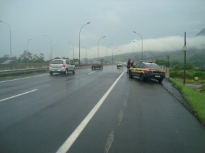 Chuvas provocaram acidentes em Sergipe. (Foto: PRF/SE)