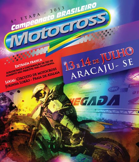Abertas as inscrições para 4ª etapa do Brasileiro de Motocross em Aracaju