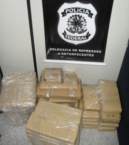  40 kg de maconha apreendidos durante barreira de rotina realizada no município de Cristinápolis.(Divulgação/PF/SE)