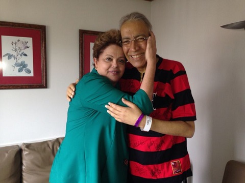 Marcelo Déda recebe visita da presidenta Dilma Rousseff em São Paulo