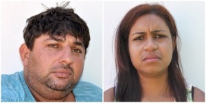  Renato Rodrigues, 42 anos, preso em Piranhas e Maria Simone Lima, 27, presa na cidade de Paulo Afonso.(Divulgação/SSP/AL)