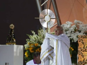 Papa Francisco na abertura da vigília da Jornada Mundial da Juventude Guito Moreto / Agência O Globo 