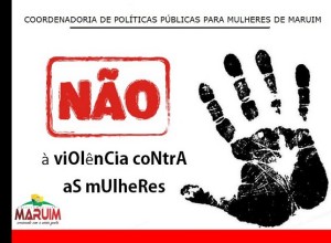 não à violência contra as mulheres