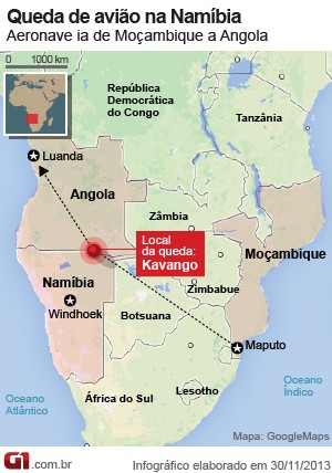 Brasileiro é 1 dos 33 mortos em queda de avião na África