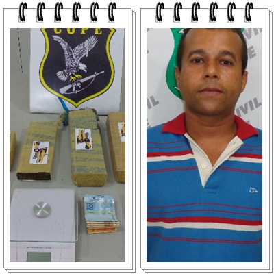 Cope prende traficante com 4,5 kg de maconha em Aracaju
