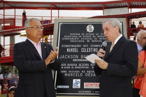 Eliane Aquino acompanha a solenidade de inauguração do novo complexo viário / Foto: Victor Ribeiro/ASN