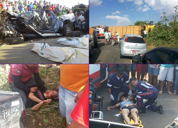   Quatro pessoas morrem após colisão entre Hilux e caminhão em Itabaiana