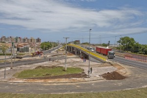  O novo viaduto do Detran é uma obra do Governo do Estado, num investimento de R$ 24,6 milhões.(Foto: Victor Ribeiro/ASN) 