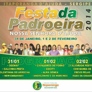 Festa da Padroeira de Itaporanga termina neste final de semana com shows de Calcinha Preta e Cavaleiros do Forró