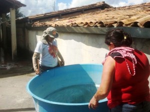 Na capital, a predominância é em lavanderias e nas caixas d'água, muitas vezes, protegidas apenas pelos telhados. (Foto: Ascom/SES)