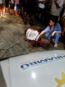 Jovem foi executado na praça de eventos. (Foto: Felipe Pádua)