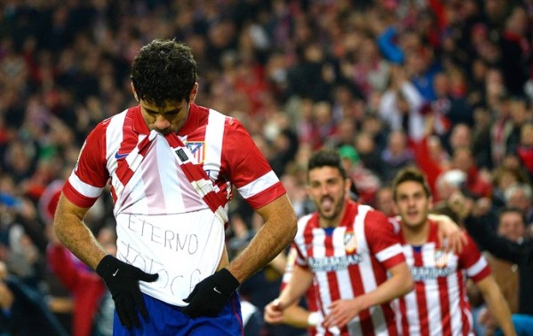 Diego Costa marca e mantém Atlético na cola do Real na briga pelo título
