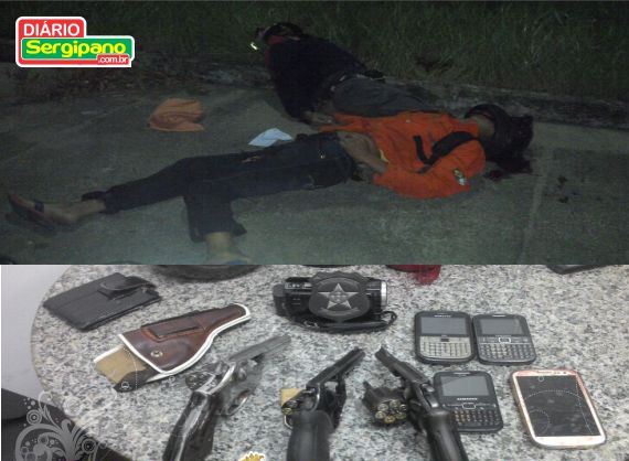 Três assaltantes morrem em confronto com a Polícia Civil de Estância