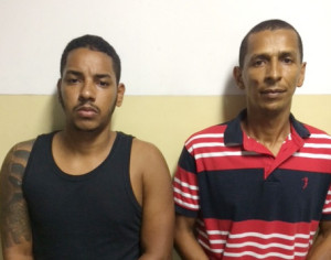 Cristian dos Santos Leobino, 38 anos, conhecido como "Mago" e Weslei Santana da Silva, 26, vulgo "Baiano". (Foto: Polícia Civil, presos)