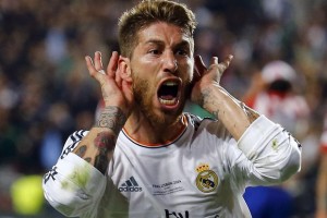 Sergio Ramos comemora o gol de empate do Real Madrid. (Foto:  Reuters)