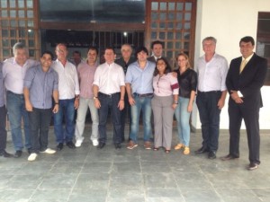 Delegados recepcionam lideranças políticas de Estância. (Foto: Polícia Civil/Estância) 