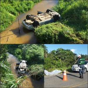 Acidente aconteceu na Rodovia Humberto Mandarino (SE-270), Povoado Nova Descoberta, município de Itaporanga. (Foto: Marcos Couto)