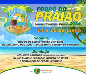 forro na praia - anuncio