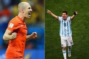 Robben e Messi são os grandes destaque dessa partida. (Foto: Getty Images)