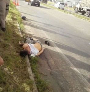 O acidente ocorreu na região do conjunto Parque dos Faróis. (Foto: Isto é Sergipe)