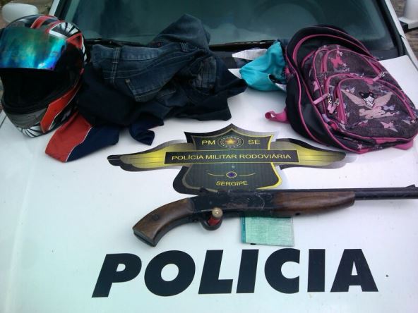 CPRv recupera motocicleta roubada e apreende arma de fogo em São Cristóvão