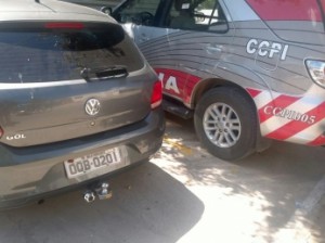 Sergipano é preso no CE com carro furtado de locadora.(Divulgação/PM/CE)