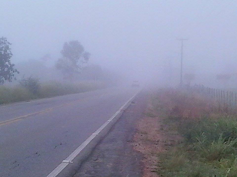 Forte neblina atinge rodovias no agreste de Sergipe