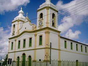 Catedral Diocesana de Estância, na Região Sul de Sergipe. (Foto: Reprodução) 