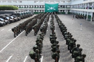 Tropa federal recebe treinamento em Aracaju (Foto: Ascom/Exército)