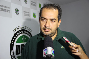 De acordo com o delegado Thiago Leandro, a investigação do crime iniciou logo após a notícia do desaparecimento da vítima. (Foto: SSP/SE)
