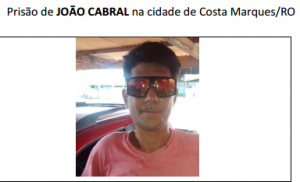 João Cabral já possui antecedentes por tráfico de drogas nos estados de Pernambuco e Paraíba. (Divulgação/PF/SE)