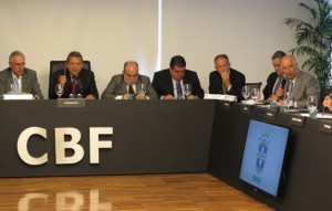 Presidentes em reunião na sede da CBF (Foto: CBF divulgação)