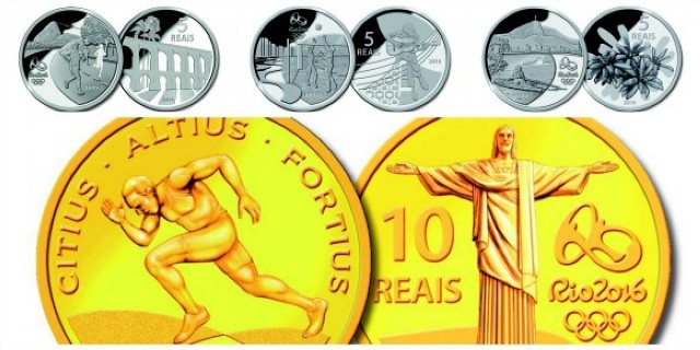 Moedas e nova série de selos são lançados em homenagem às Olimpíadas