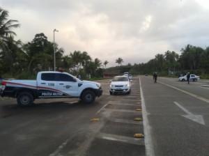 PM informa que trânsito na Rodovia dos Náufragos sofrerá alteração em virtude do Odonto Fantasy 2015. (Foto: CPRv)