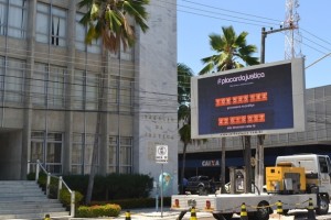 Depois de chegar a Aracaju, o Processômetro itinerante segue Florianópolis.. (Foto: Divulgação)