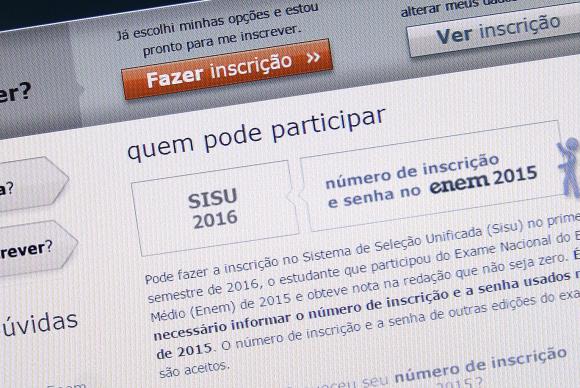 O Sisu seleciona os estudantes com base na nota do Exame Nacional do Ensino Médio (Foto: Elza Fiuza/Agência Brasil)