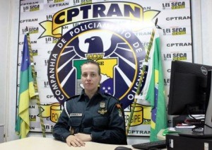 Capitã Manuela Gomes, atual Comandante da CPRv. (Foto: Ascom/Detran)