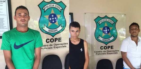 Trio acusado de assaltar loja de celulares é preso no Santos Dumont