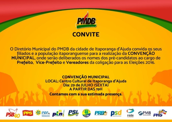 Em Itaporanga, PMDB oficializa candidatura de Gracinha à reeleição 
