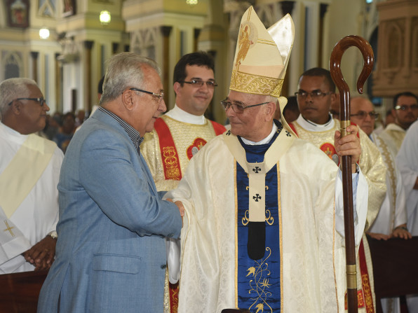 Jackson Barreto participa de celebração de 48 anos de sacerdócio de Dom Lessa