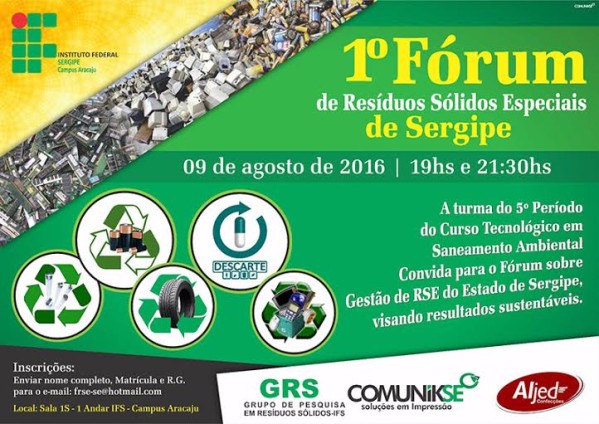 Fórum debaterá destino do lixo eletroeletrônico em Sergipe