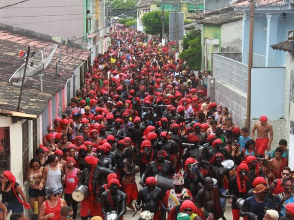Lambe-sujos e Caboclinhos, considerada uma das maiores manifestações culturais do Brasil (Foto: Ascom/Prefeitura de Laranjeiras)