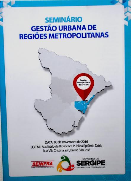  Seminário de Gestão Urbana na Região Metropolitana que acontecerá amanhã, as 8h