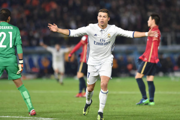 Cristiano foi autor de hat-trick na final do Mundial – Foto: AFP/Kazuhiro NOGI